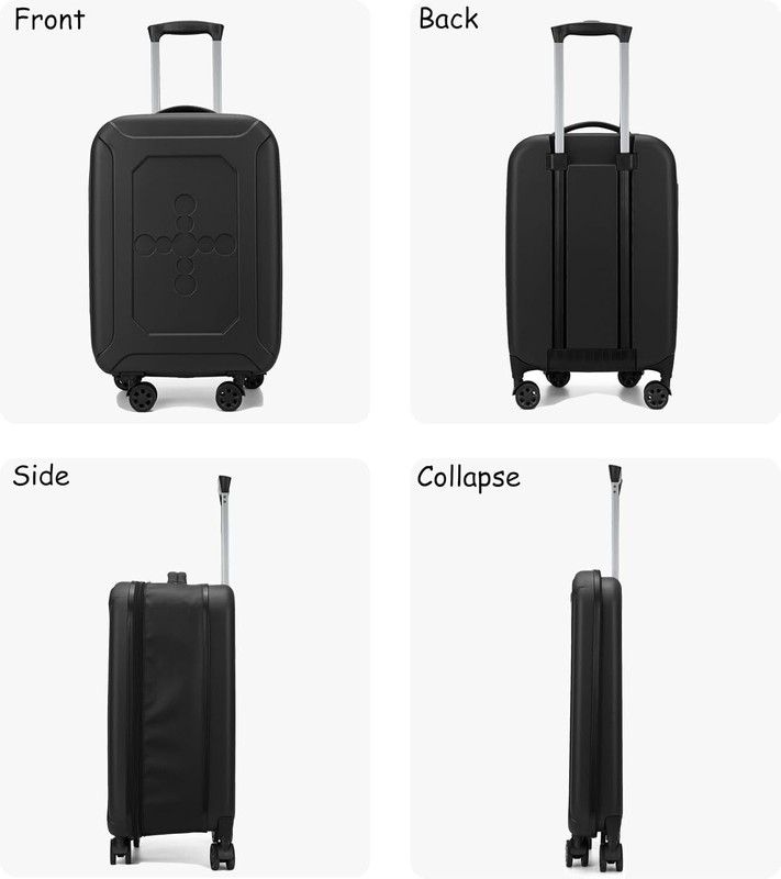 Collapsible Suitcase checked Fully Foldable Luggage Hardshell Carry-On Suitcase gallery