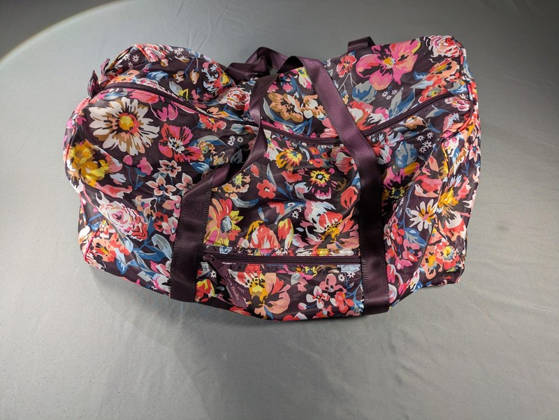 Vera Bradley Multicolor 23″ Floral Ripstop Duffel Bag Women Travel Soft Case
