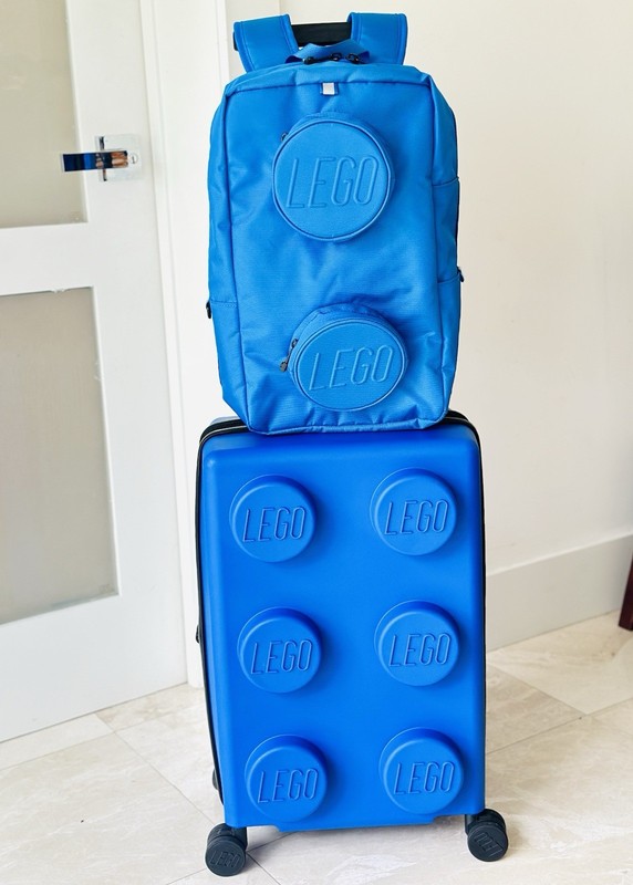 LEGO Expandable Carry-On & Backpack Luggage Set – Signature Brick BLUE