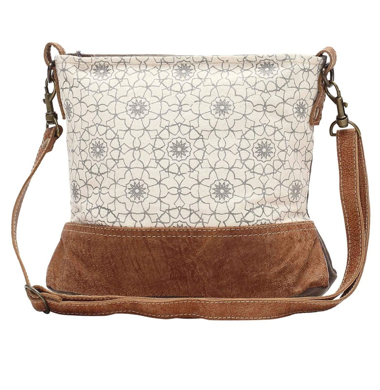 Myra Bag Bucket Bags for Women – Canvas Bucket Purse with Genuine Leather Det…
