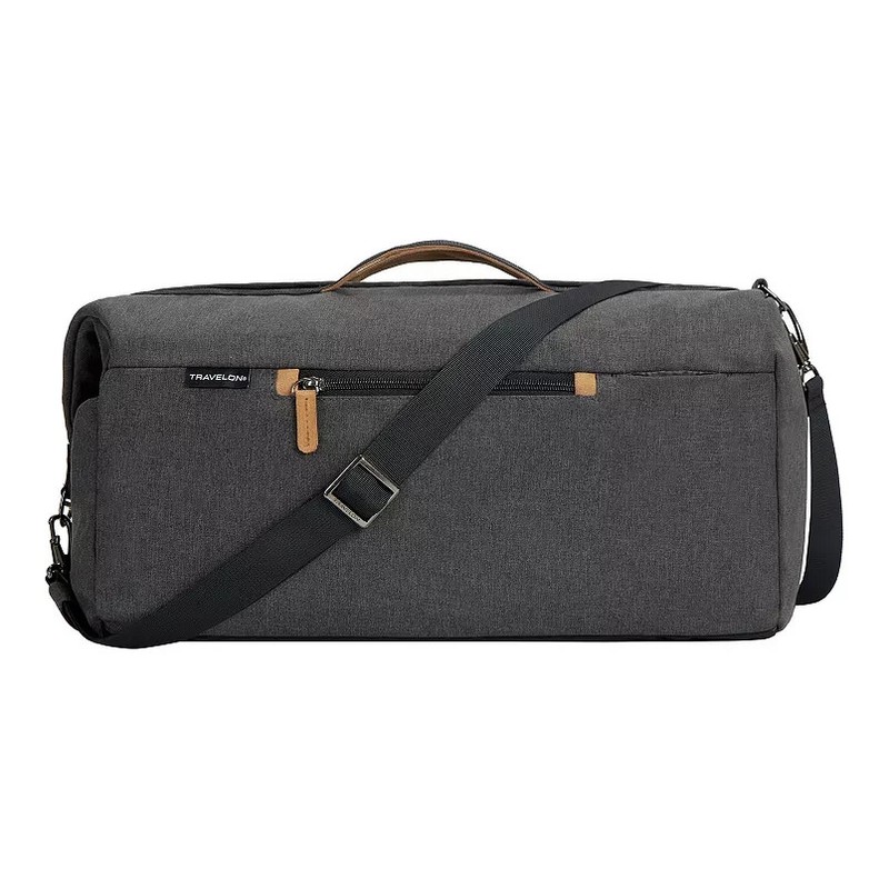 TRAVELON Transit Carry on Duffle Backpack 43601 Grey NWT