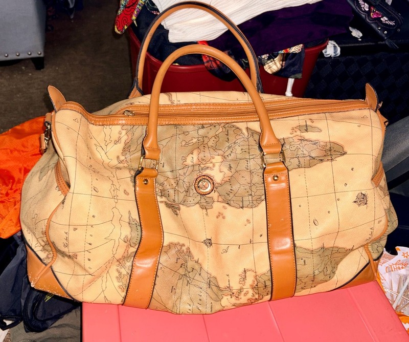 Kada Collection World Map Duffle Bag, Carry-On Traveler Weekender