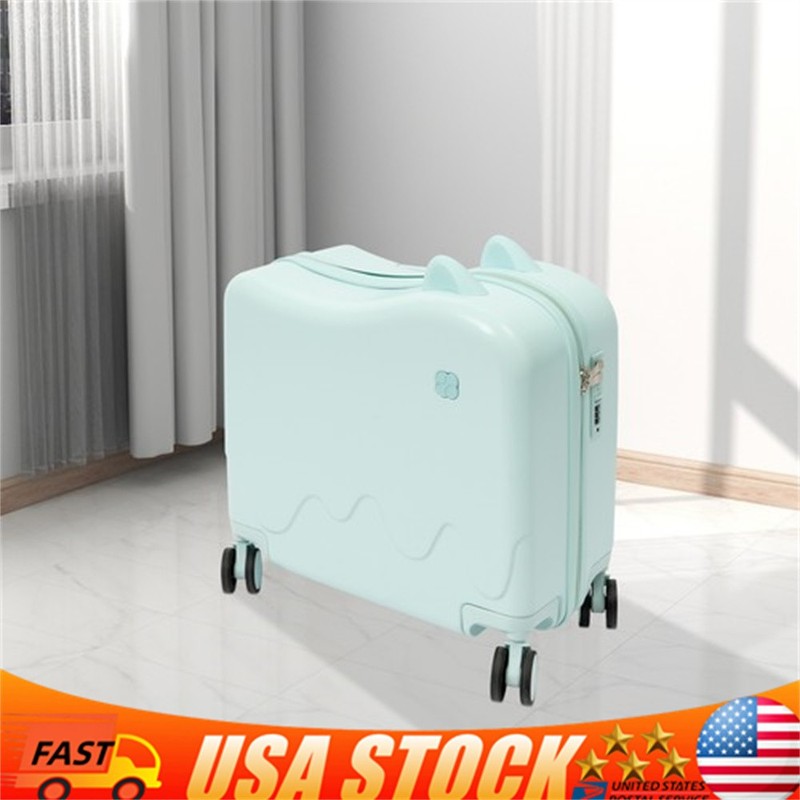 18″ Kids Ride-On Suitcase Children’s Rolling Luggage Case Password Lock+Stickers