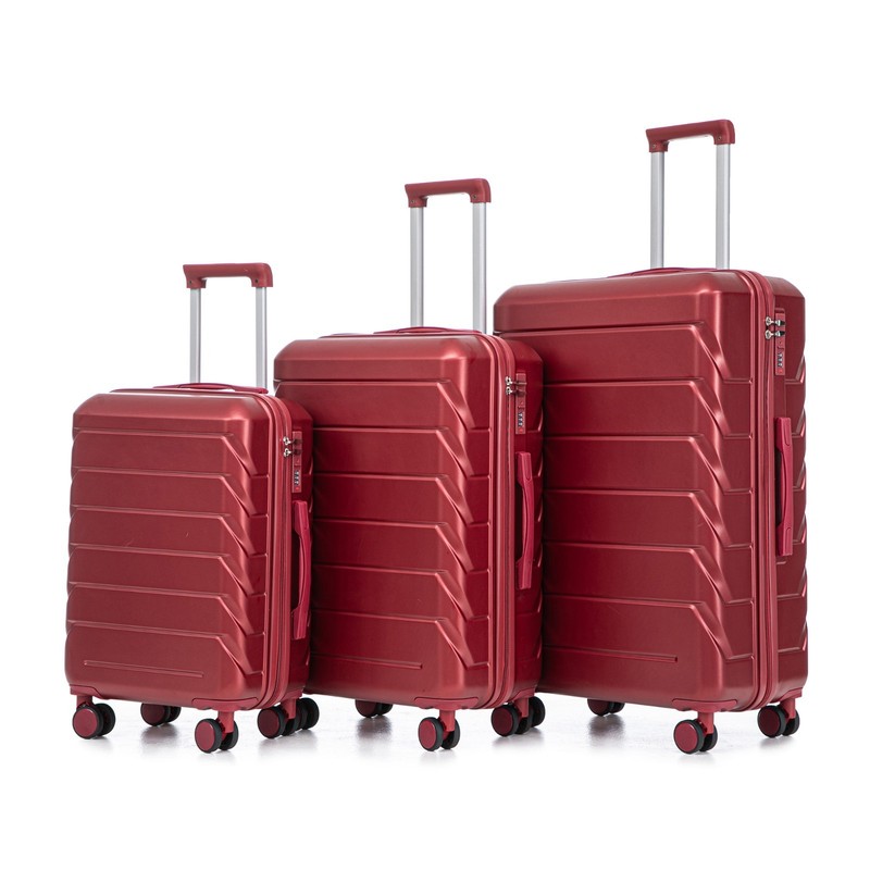3-Piece Expandable Luggage Set (20/24/28) with TSA Lock & Spinner Wheels