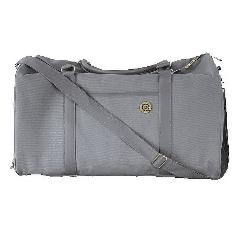 PROTEGE Weekender Duffel Bag 22‑Inch Silver Gray Spacious Travel Tote NEW w/Tags