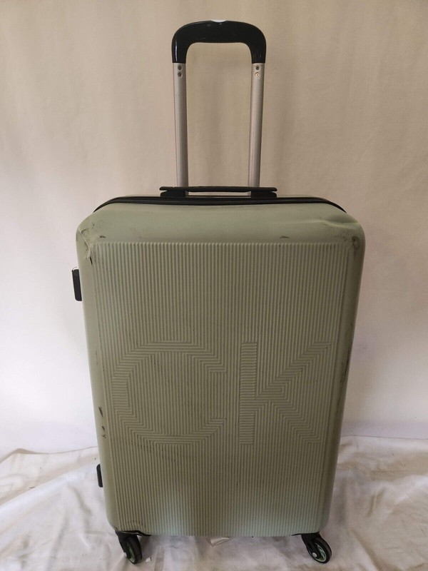 CALVIN KLEIN Vision Green Check In Hardcase Luggage 24″ Lightweight