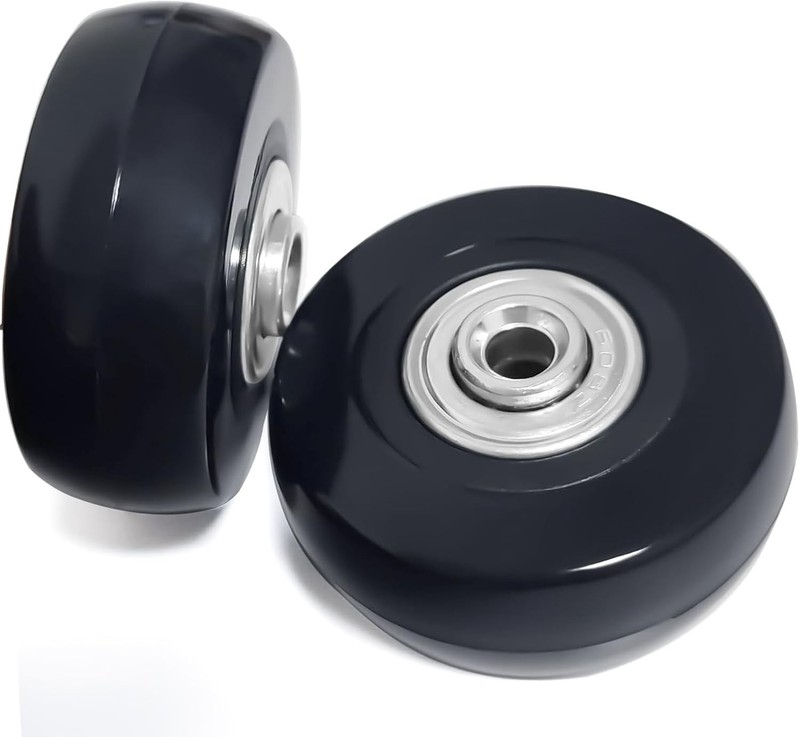 Universal 50mm PVC Replacement Wheels for Suitcases - Smooth & Wear-Resistant gallery