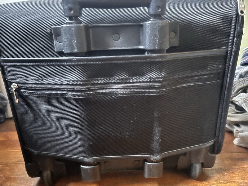 Samsonite Computer Travel Bag Wheels Adjustable Handle Black Excellent Condit gallery