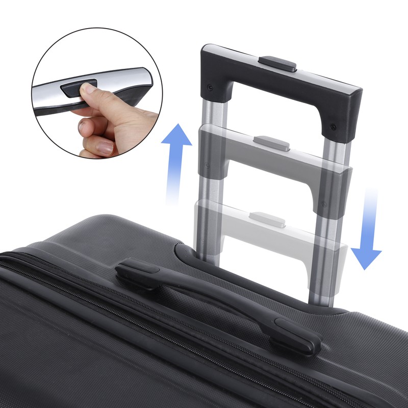 3 Piece Expandable Luggage Sets Hardshell Suitcases Carry On Luggage w/TSA Lock gallery