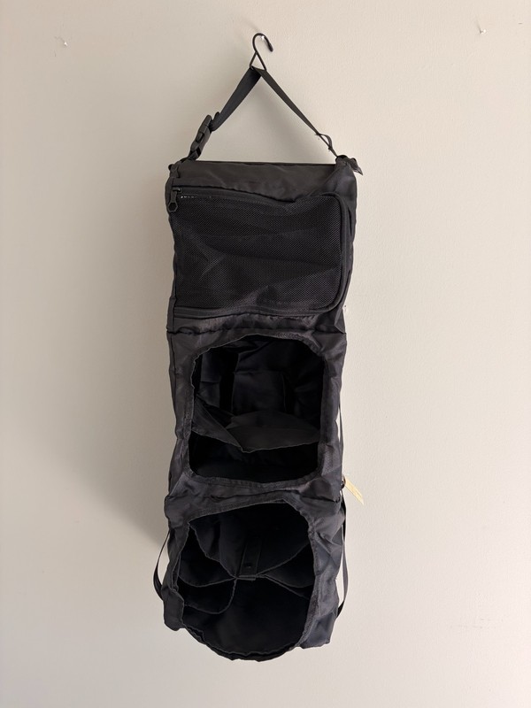 SOLGAARD Carry-On Closet Shelving System Insert 3-Shelf Hanging Collapsible Bag