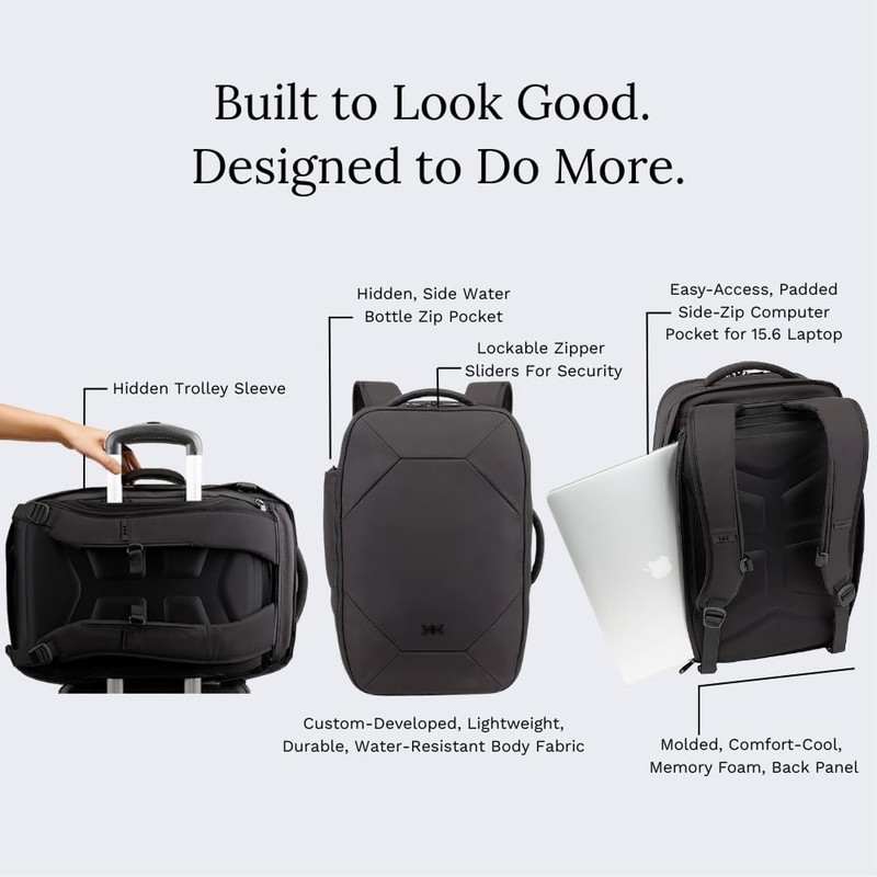 Knack Convertible Dufflel Backpack, Expandable Travel Duffel Bag (24-40L), La... gallery