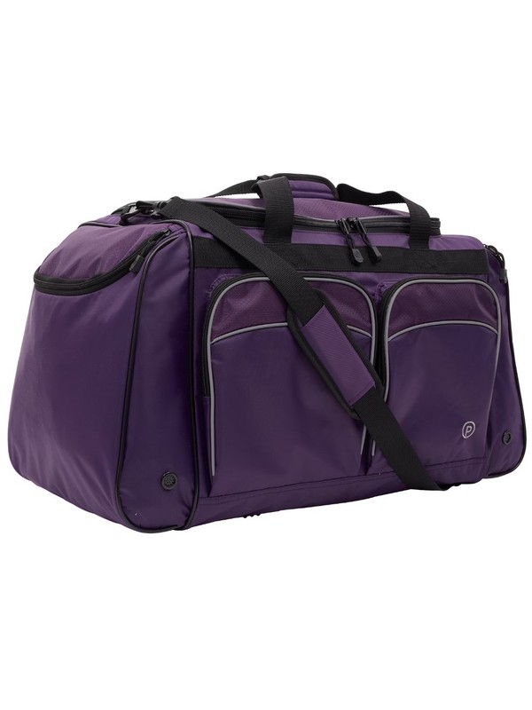 28" Large Polyester Sport Travel Duffel Bag, Purple gallery