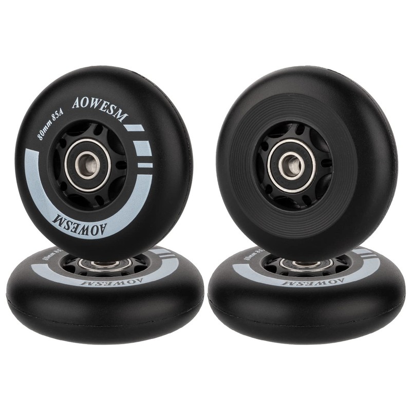 Inline Skate Wheels 80mm 76mm 72mm 85a Outdoor Indoor Black Blue Red Roller H... gallery