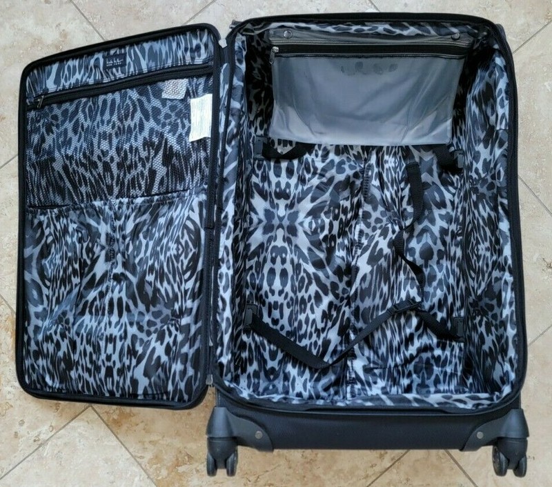 Nicole Miller Sonya Collection 28" Spinner Luggage Black gallery