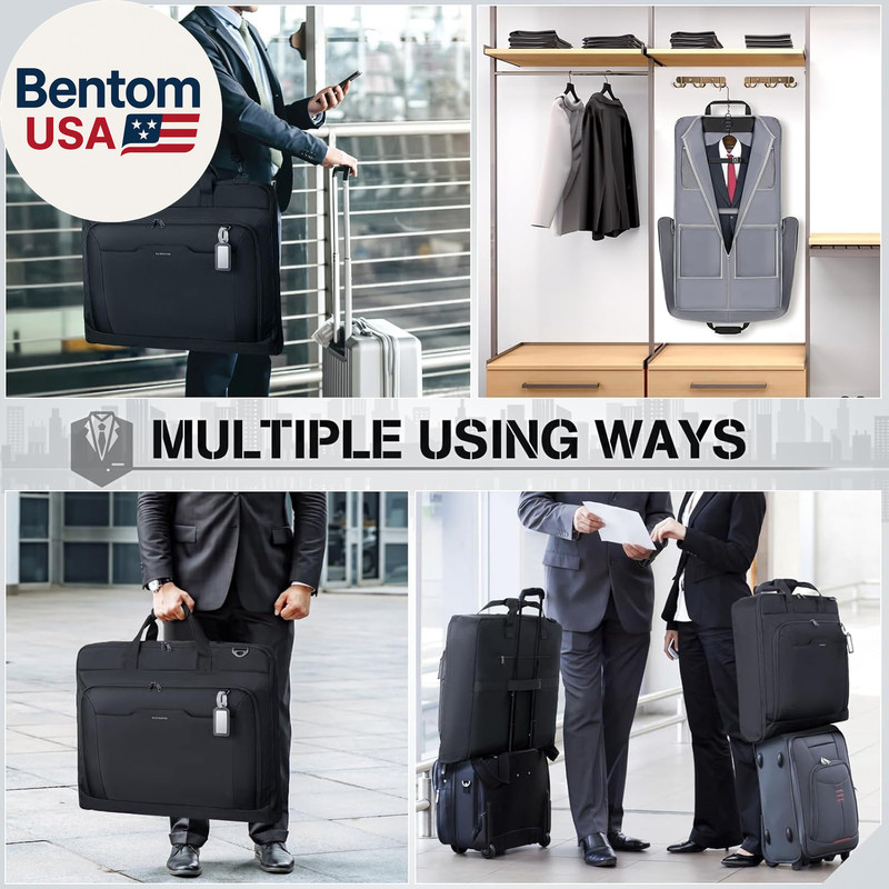 Garment Bags for Travel Carry on Garment Bag for Hanging Clothes, Suit Bag for B gallery