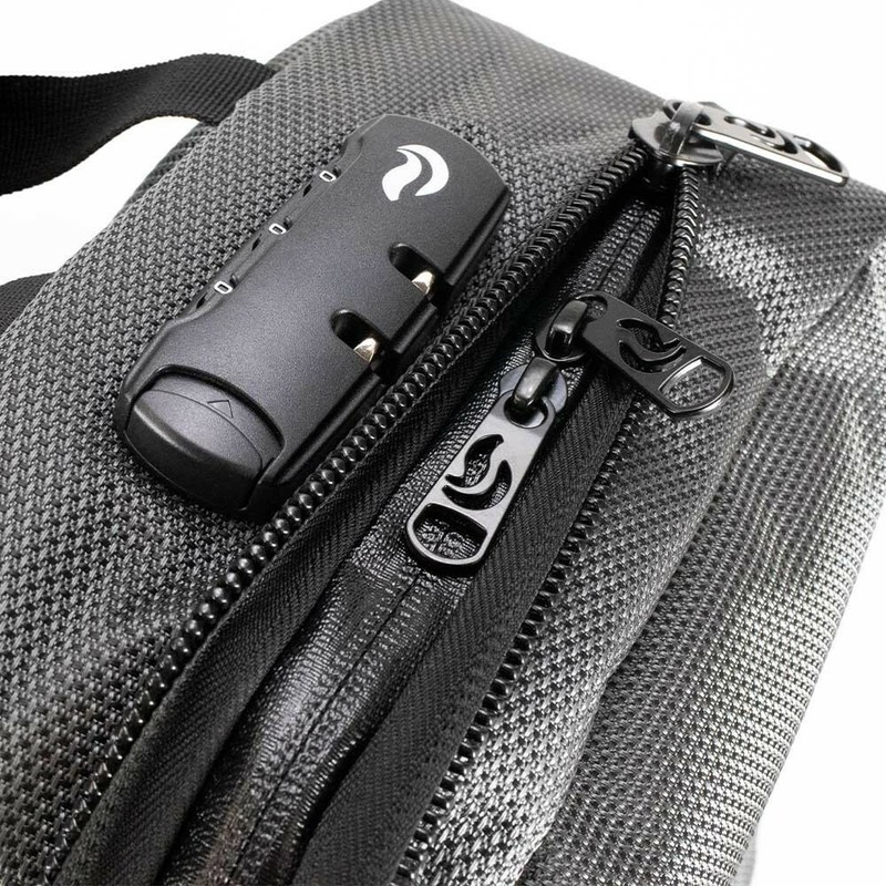 Skunk Element Backpack - Smell Proof Water Proof w/ Combo Lock- Metal Gray gallery