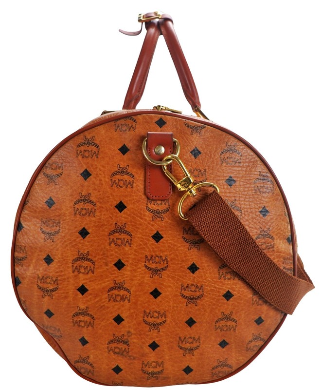 Authentic MCM Visetos Monogram Duffle Weekender Tavel Bag + Strap Germany gallery