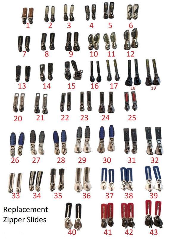 Delsey Luggage Replacement Zipper Slides Pull Tab Parts Repair
