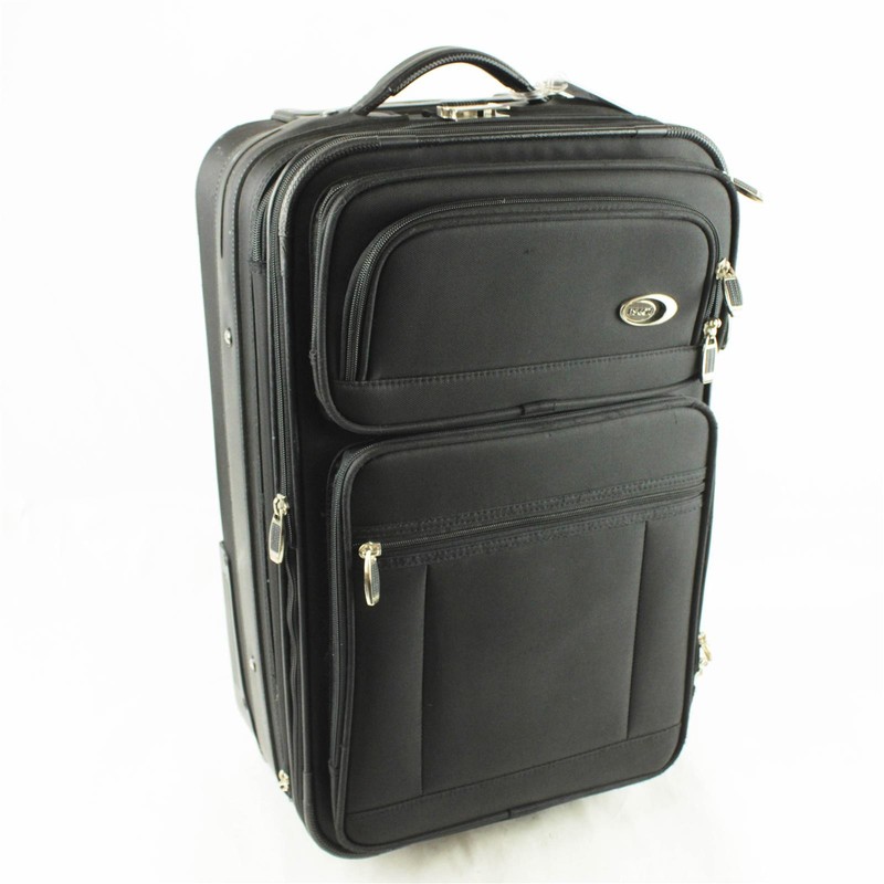 25-Inch Ascot Softside Expandable Luggage with 4 Wheels Black