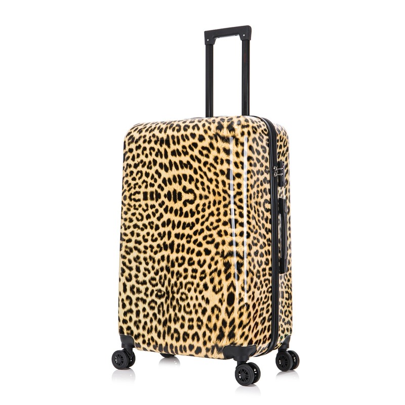 InUSA Print 28″ Hard Shell Checked Luggage Spinner Wheels Travel Suitcase