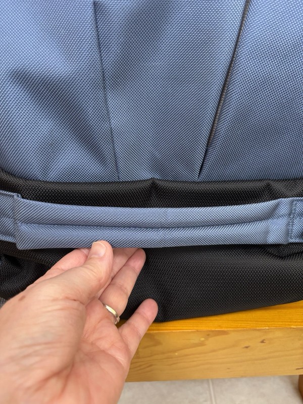 eBags Backpack Professional Weekender Blue/Grey Carry‑On Travel Laptop Bag-NWOT gallery