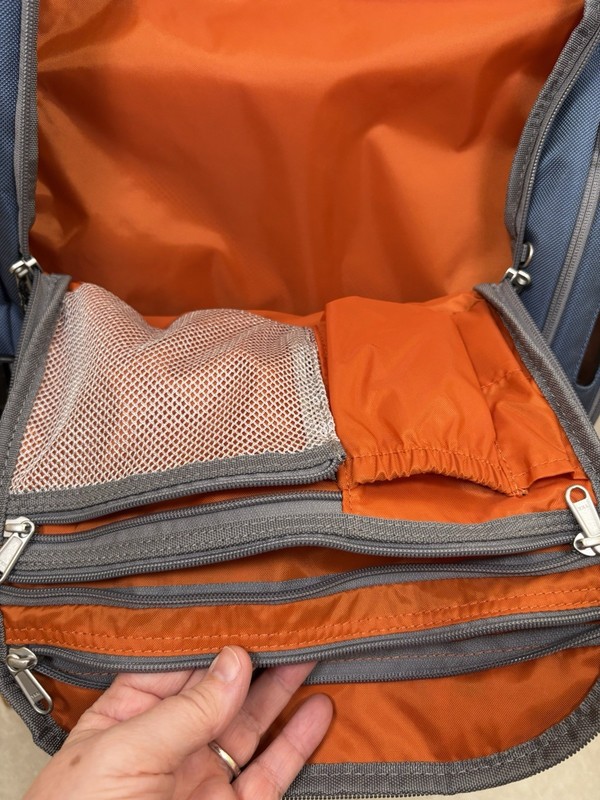 eBags Backpack Professional Weekender Blue/Grey Carry‑On Travel Laptop Bag-NWOT gallery