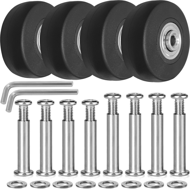 Luggage Suitcase Replacement Wheels 50mm Diameter 1 7/8 inch WearResistant Mu…