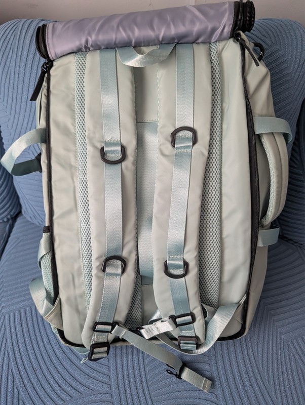 Travel backpack with multiple compartments and carrying options gallery