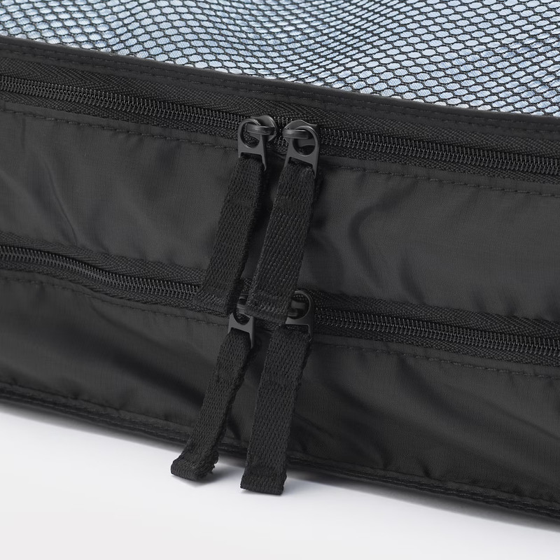 New MUJI Polyester Foldable Sorting Case With 2 Size S/M Double Type Black Color gallery
