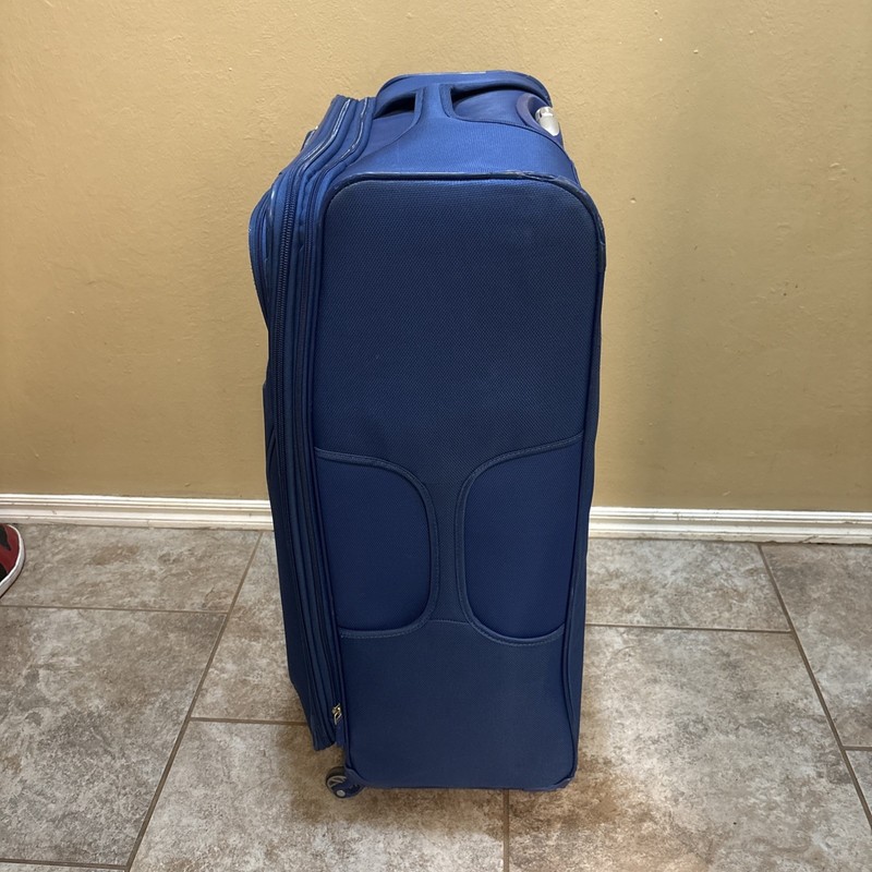 Samsonite Blue Ripstop Wheeled Rolling Large Suitcase Luggage gallery