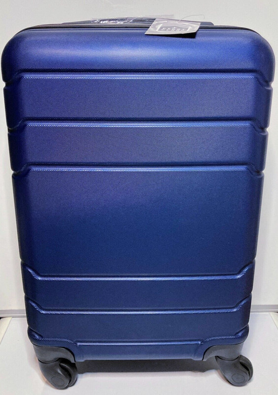 First Class 20″ ABS Hard Luggage Blue, Wheels, Retracting Handle FC-20-HL-COBALT
