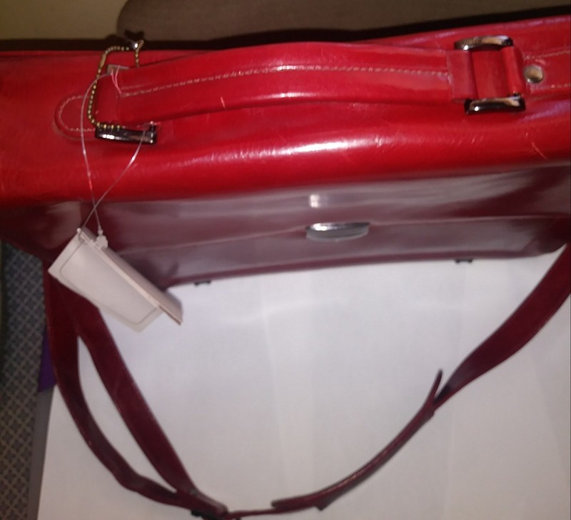 Scully Italian Leather Flapover Computer Briefcase 737A Mahogany * Beautiful* gallery