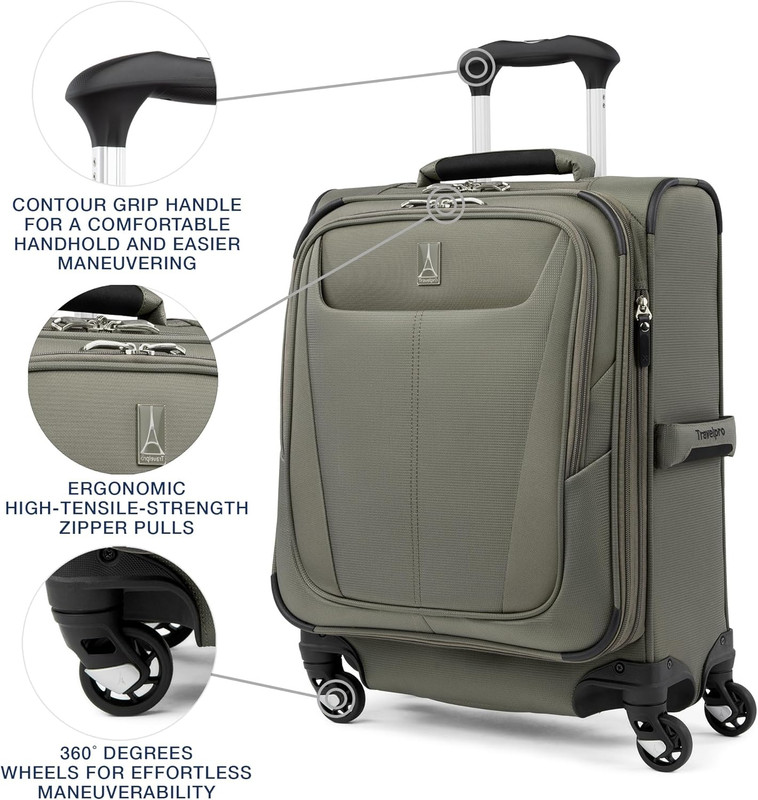 Maxlite 5 Softside Expandable Luggage with 4 Spinner Wheels, Lightweight Suitcas gallery