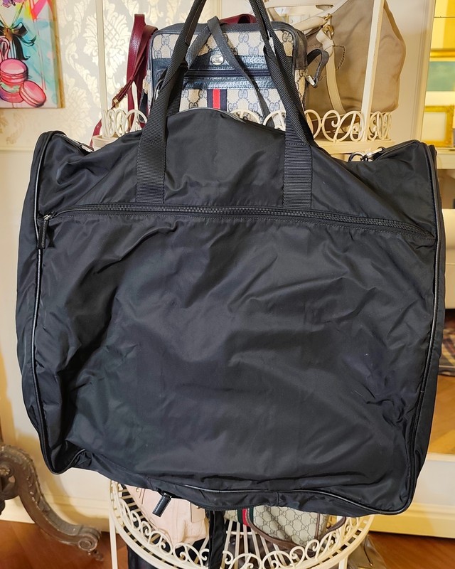 PRADA SUITCASE RACK Re-Nylon and Black Saffiano Leather gallery