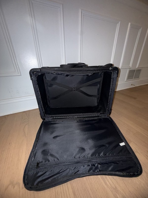 TUTTO 20” Sewing Machine Rolling Case Wheels Black Collapsible Bag Tote gallery