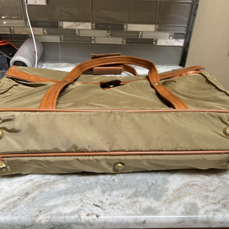 HARTMANN Nylon Leather Weekender Retro Luggage Garment Bag Light Weight 21 In gallery