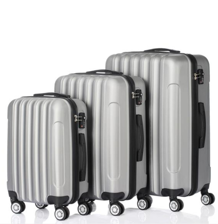 3-in-1 Multifunctional Large Capacity Traveling Storage Suitcase Silver Gray gallery