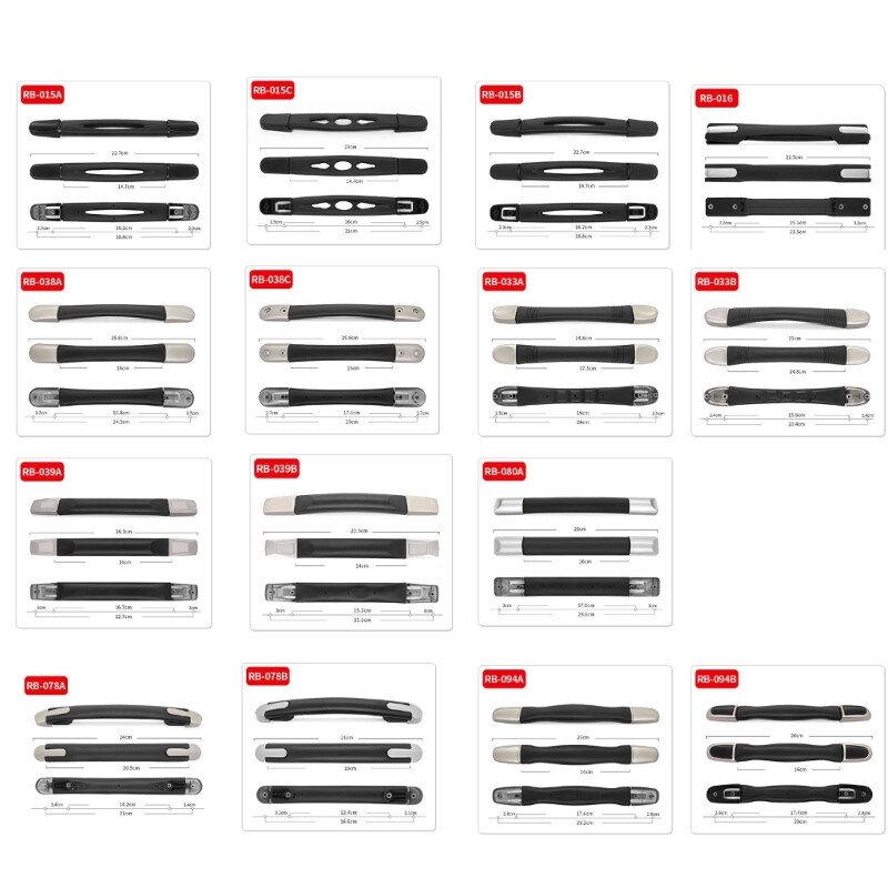 Replacement Luggage Suitcase Handle Carry Strap Luggage Grip with Mounting Screw gallery