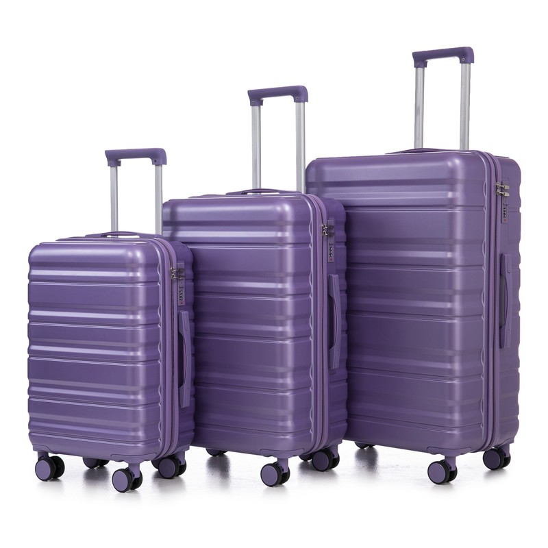 HIFINE TOURIST 3PCS ABS Spinner Wheel Luggage Set 20 24 28 Inch Carry