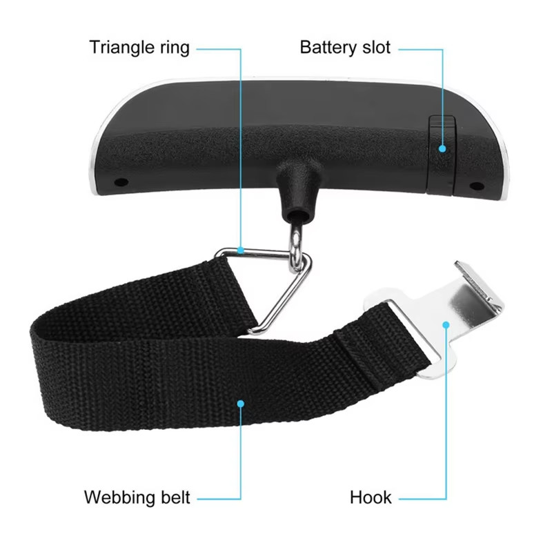 Portable Scale Digital LCD Display 110lb/50kg Electronic Luggage Scale gallery