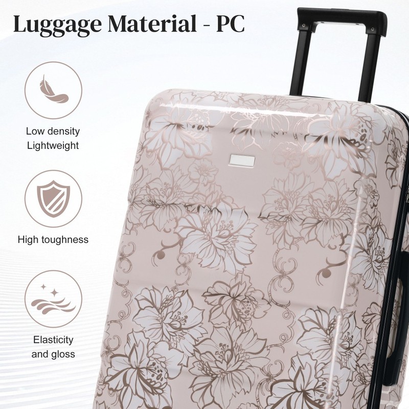 Luggage Sets New Model PC+ABS 5pcs Hardside Lightweight Durable Suitcase gallery