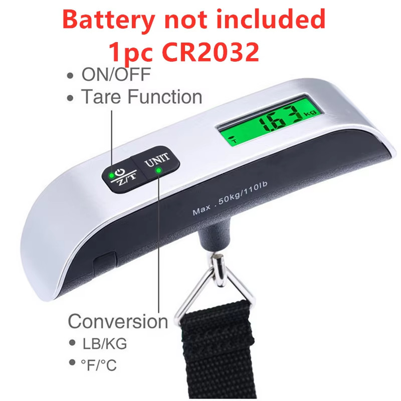 Portable Scale Digital LCD Display 110lb/50kg Electronic Luggage Scale gallery