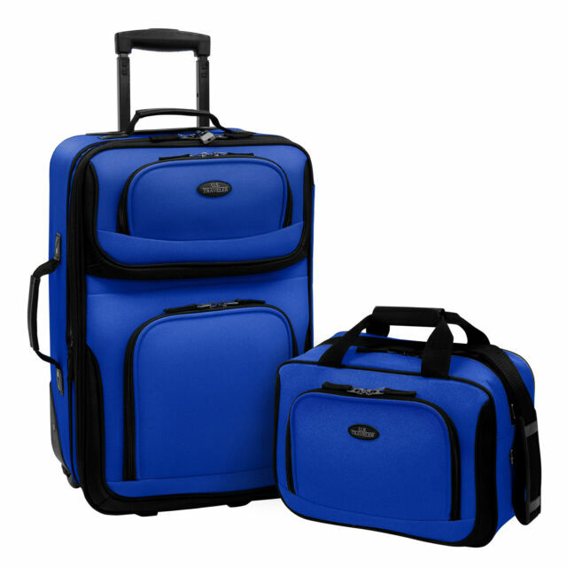 US Traveler Rio Expandable Luggage Set – Royal Blue- Brand new