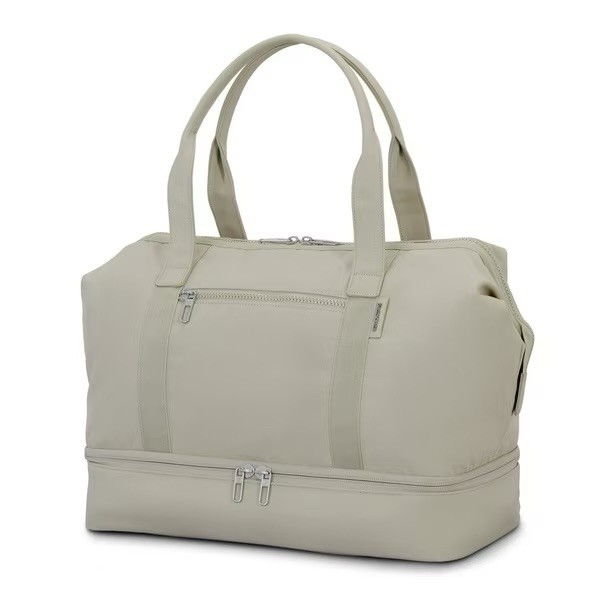 Samsonite Better than Basic Drop Bottom Weekender Duffel. LIMESTONE GREY gallery