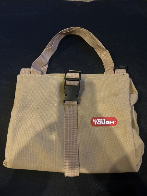 Hyper Tough Go Bad, Tan In Color 18”x12” With 5 Pockets. Great For Any Man