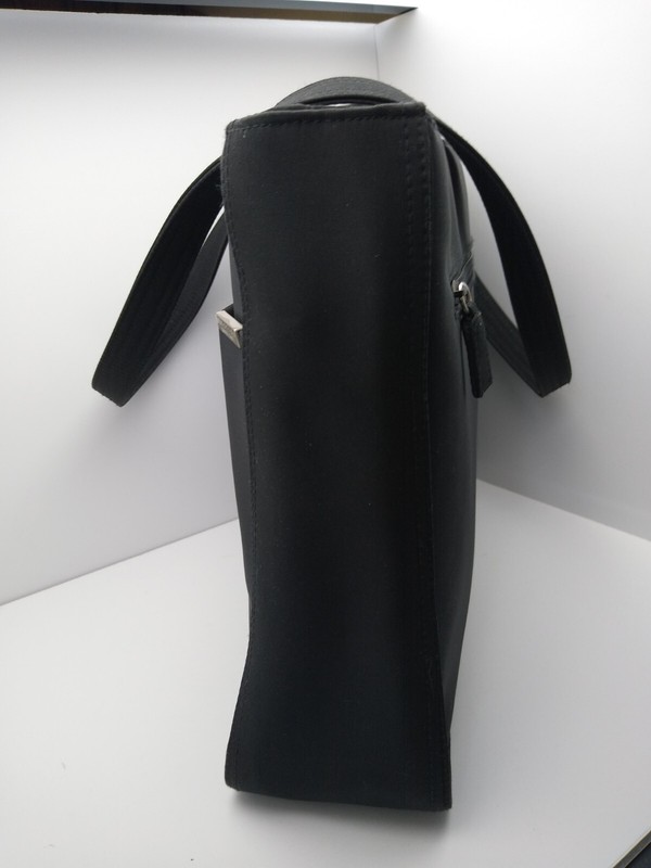 Large Microfiber Kenneth Cole Reaction Black Tote Business Bag Purse 15x12x4 gallery