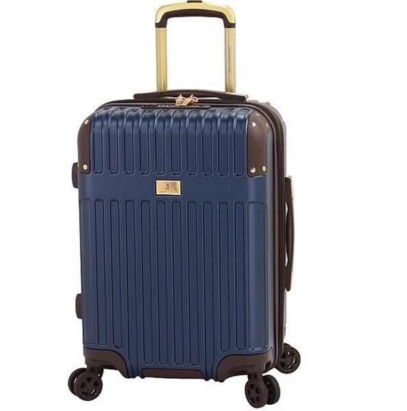LONDON FOG Brentwood III 20″ Expandable Spinner Carry-On Hardside BLUE