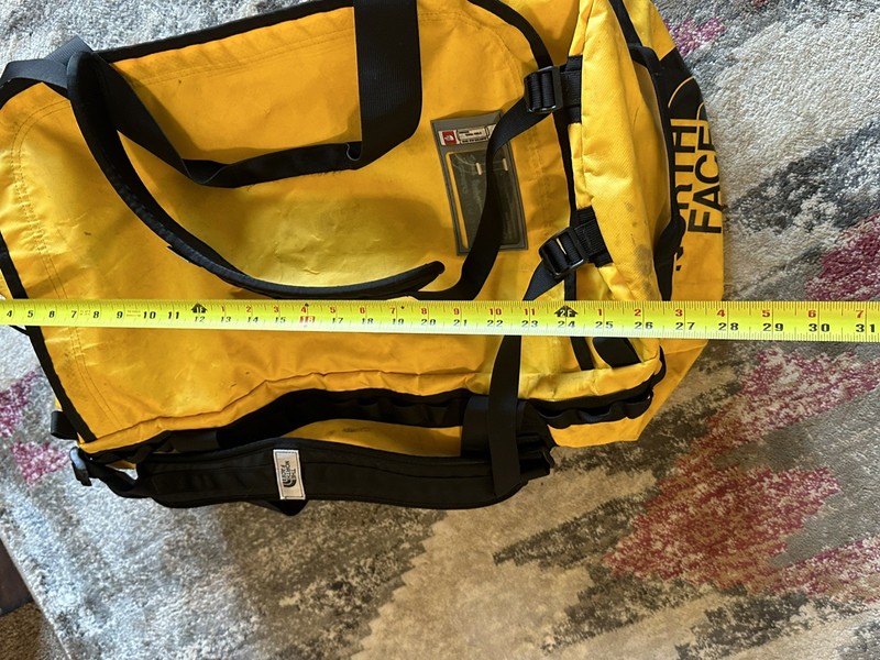 The North Face 150 L XL Duffel Adjustable Straps Yellow gallery