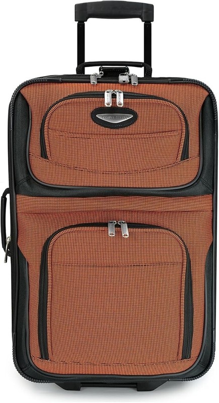 Travel Select Amsterdam Softside Rolling Luggage Carry On 21" Expandable Orange gallery