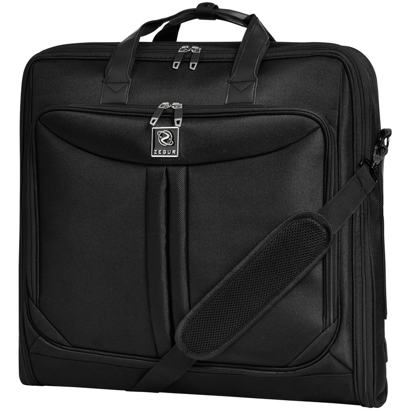 Premium Suit Garment Bag Carry On – Hangs 4 Suits – Travel & Business with Sh…